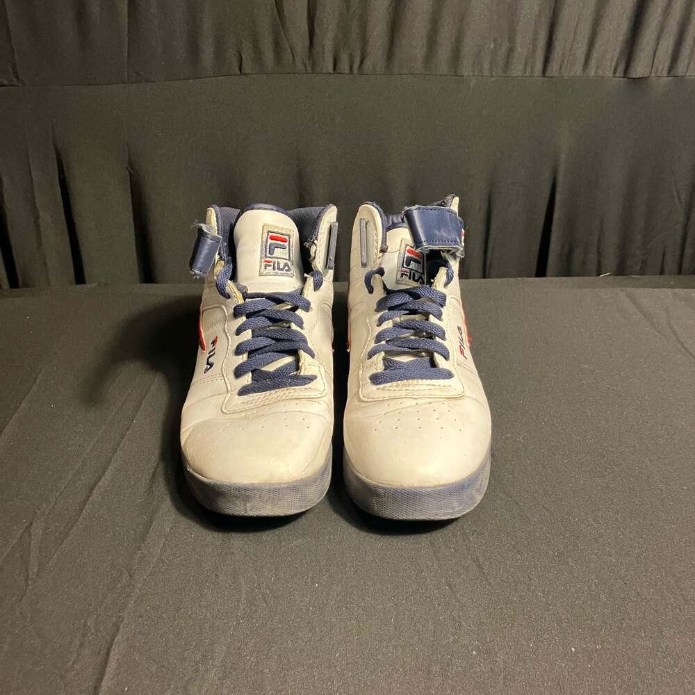 Fila F-13 High Top Sneakers White Navy Red Mens